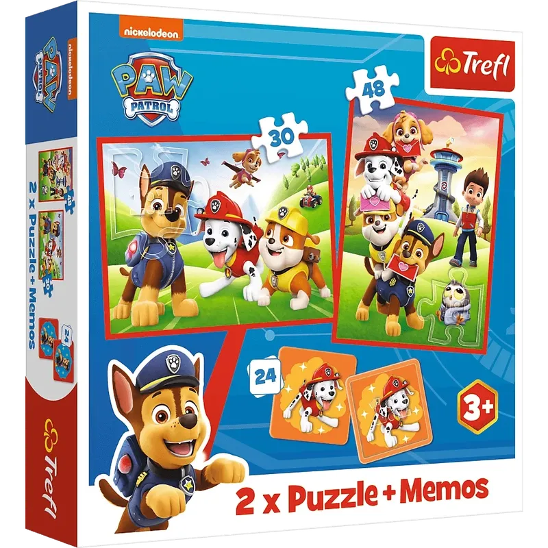 Puzzle + MEMOS - 2w1 (30,48) - Psia Ekipa W Akcji - Psi Patrol - TREFL 93337