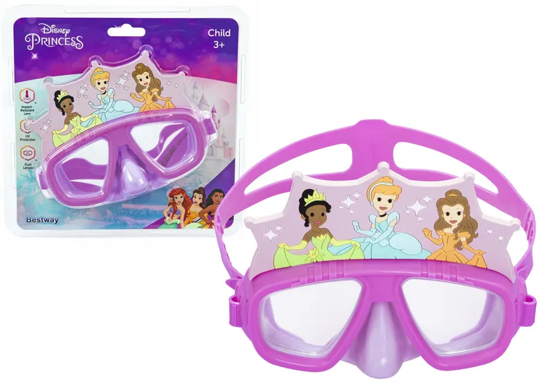 Okulary Do Nauki Pływania Księżniczki DISNEY BESTWAY 9102X - Różowe