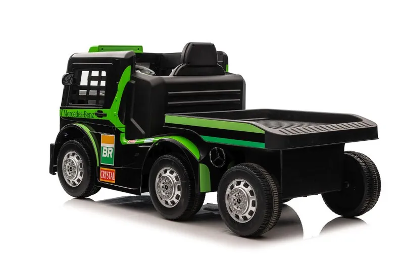 Auto Na Akumulator Ciężarówka MERCEDES + Naczepa XMX622B LCD - Zielony
