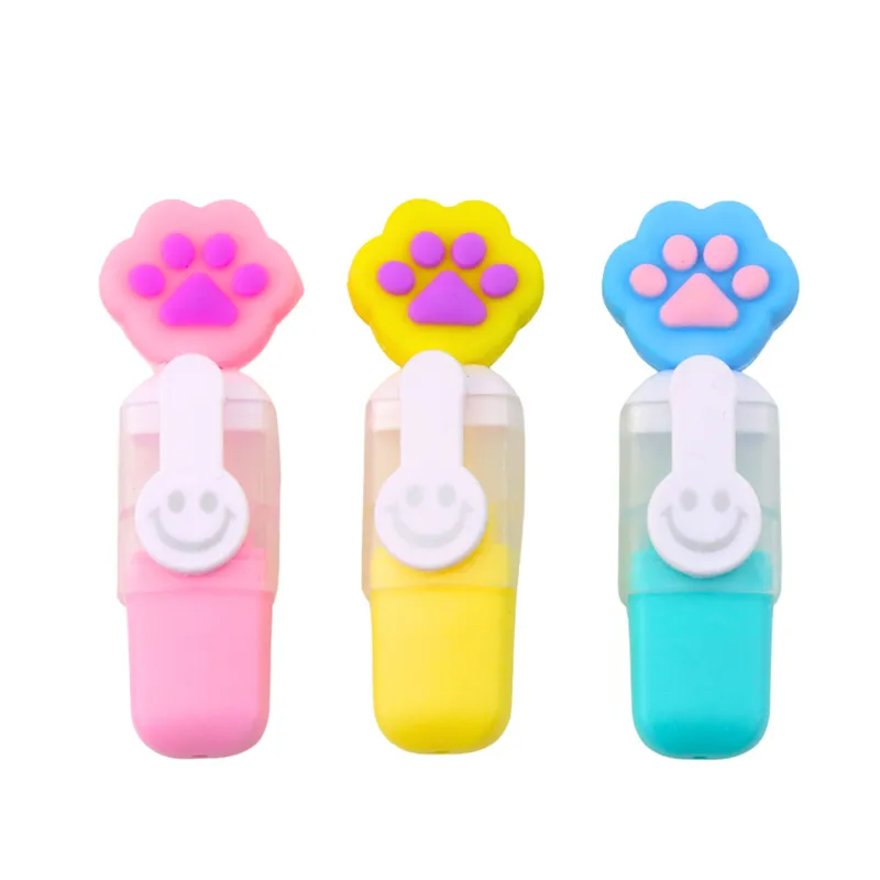 Zestaw Mini Zakreślacze Z Łapką W Etui Kolorowe 6szt 8cm