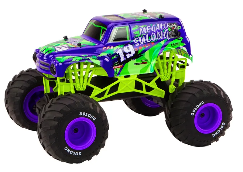 Auto Terenowe Zdalnie Sterowane 2.4G RC 1:10 Ghost - Fioletowy