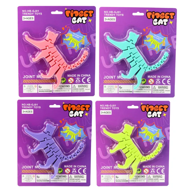 Kot Puzzle Fidget 3D Układanka Elastyczny Do Wyginania Mix
