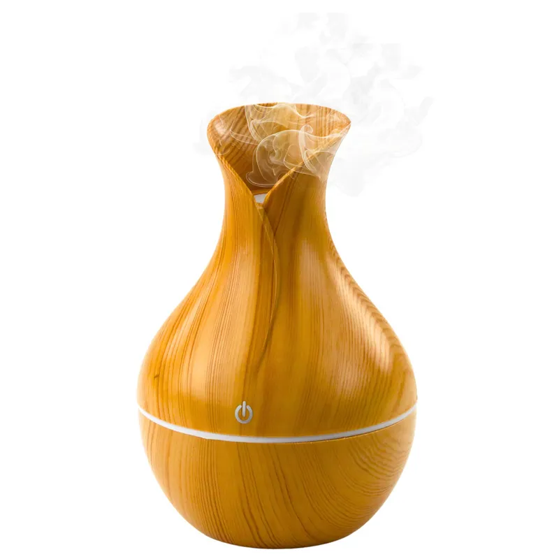 Nawilżacz Powietrza Dyfuzor Aromaterapia Imitacja Drewna 130ml