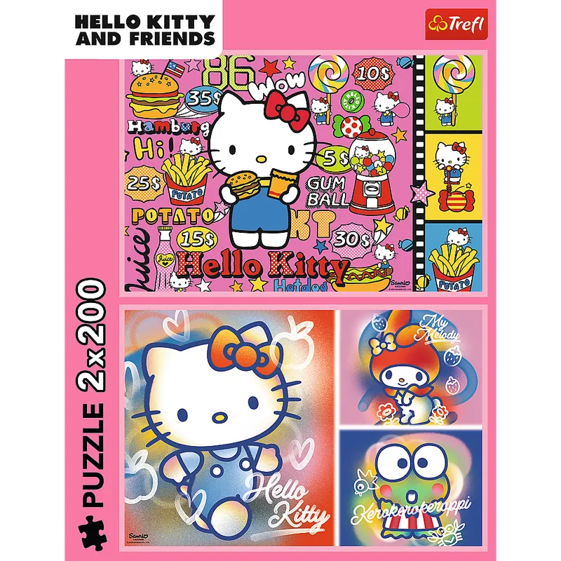 Puzzle - 2x200 - Hello Kitty I Przyjaciele - Hello Kitty - TREFL 13336