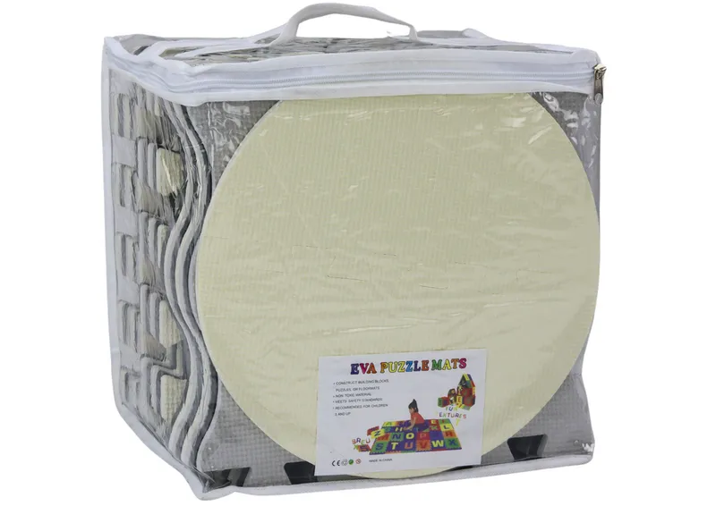 Miękkie Puzzle Mata Kontrastowa Edukacyjna Pianka EVA 28 Ele - Szare