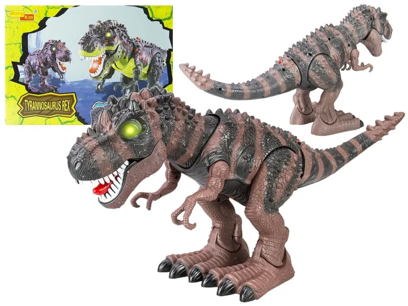 Dinozaur Na Baterie Tyranozaur Rex Chodzący - Brązowy