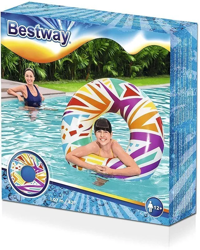 Dmuchane Koło Kolorowe 107 cm BESTWAY 36228