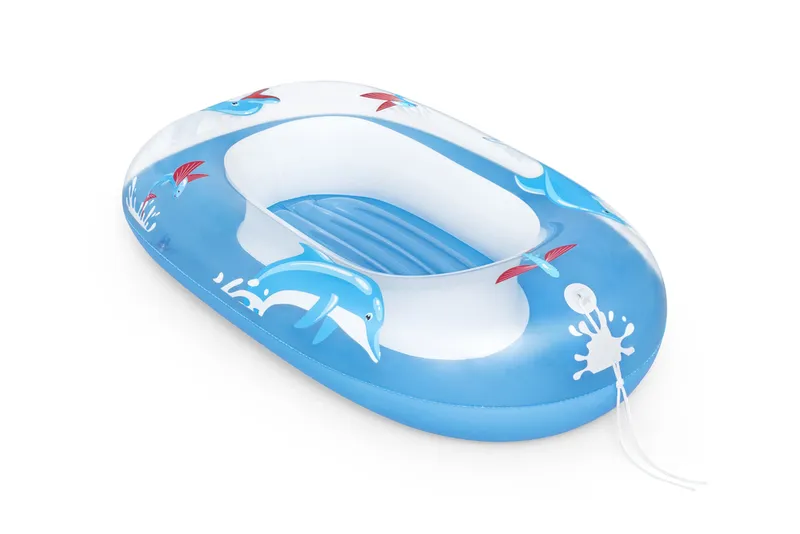 Dmuchana Łódka Delfin 102 x 69 cm BESTWAY 34037 - Niebieska