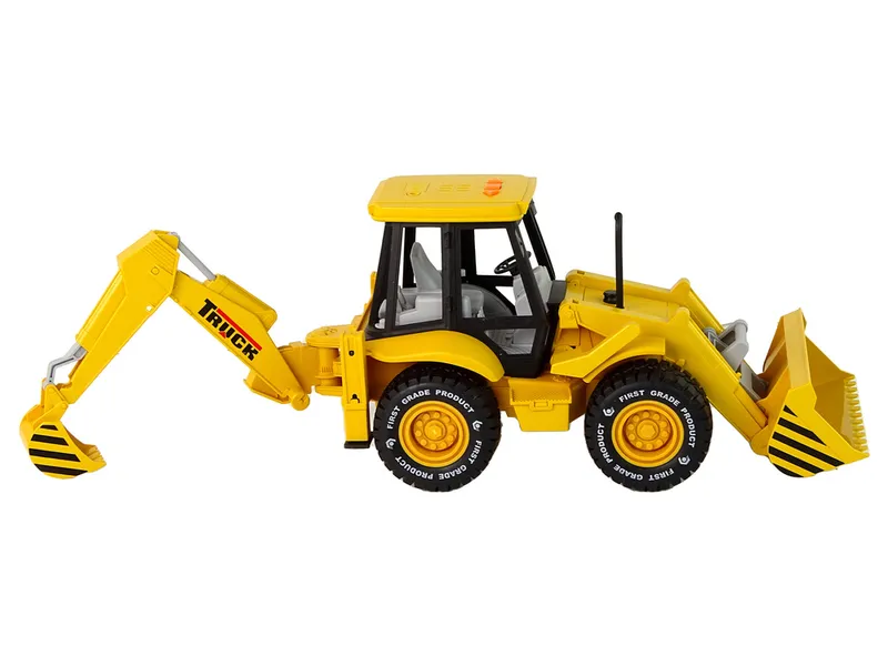 Koparka Traktor Z Napędem Frykcyjnym Dźwięk - Żółta
