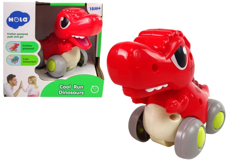 Dinozaur Na Kółkach T-Rex Figurka - Czerwony