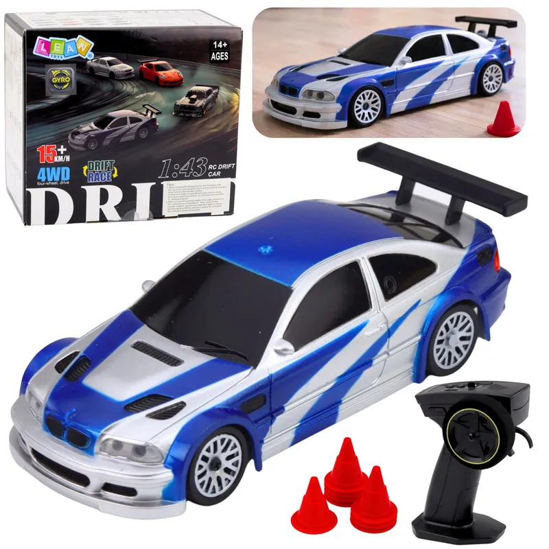 Auto Sportowe Do Driftu E46 Zdalnie Sterowane RC Pachołki 15 km/h 1:43