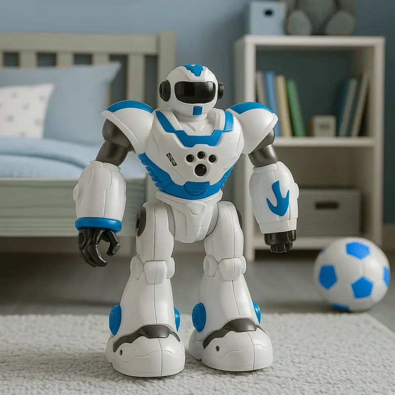 Robot Interaktywny Zdalnie Sterowany RC 16 Funkcji Światła Dźwięki - Niebieski