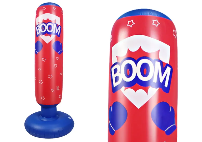Nadmuchiwany Worek Bokserski Czerwono Niebieski 125cm