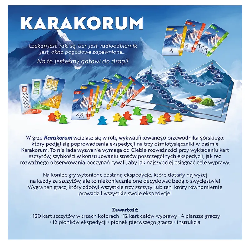 Gra Planszowa Karakorum Reiner Knizia King Of The Mountains TREFL 02739