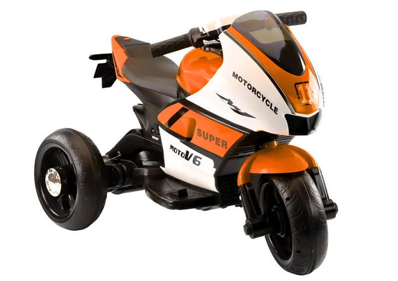 Motorek Trójkołowy Dla Dzieci HT-5188 Światła LED MP3 - Pomarańczowy