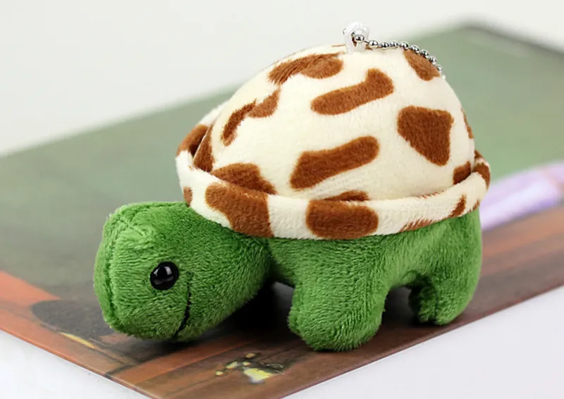 Pluszowy Żółw 10 cm Maskotka Breloczek - Brązowy