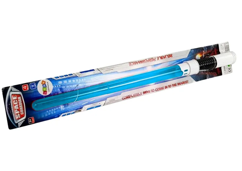 Miecz Świetlny Kosmiczny Bohatera Galaktyki Dźwięki 68 cm - Niebieski