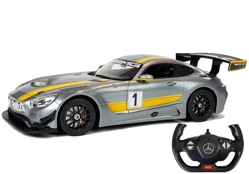 Auto R/C MERCEDES AMG GT3 Rastar 1:14 Na Pilota - Szare