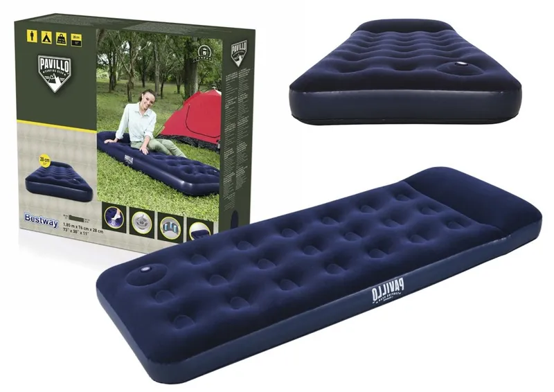 Dmuchany Materac Jednoosobowy 185 x 76 x 28 cm BESTWAY 67223