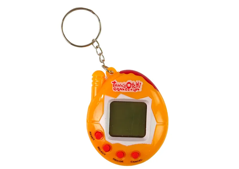 TAMAGOTCHI W Jajku Gra Elektroniczne Zwierzątko - Pomarańczowe