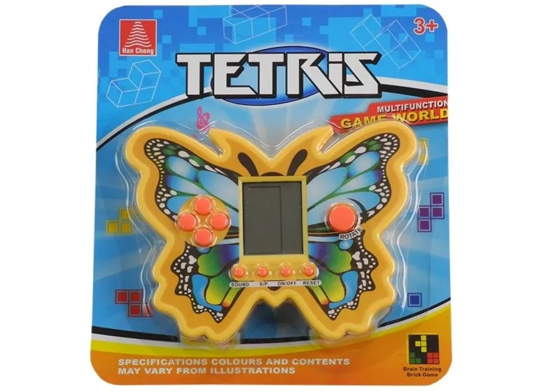 Gra Elektroniczna Tetris Motyl - Żółty