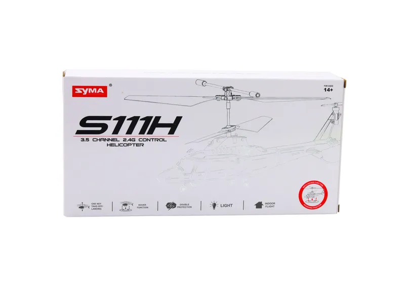 Helikopter Zdalnie Sterowany RC Żyroskop Syma S111H - Czerwony