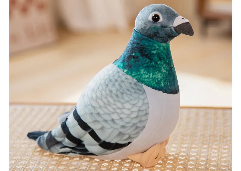 Maskotka Pluszowy Gołąb Grzywacz 20cm - Szary