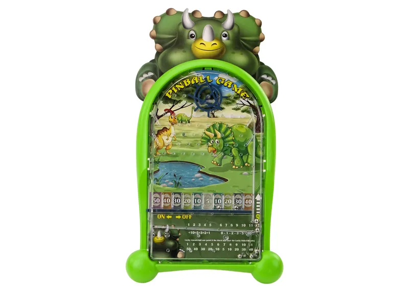 Gra Zręcznościowa Pinball Dinozaury Stojak - Zielony