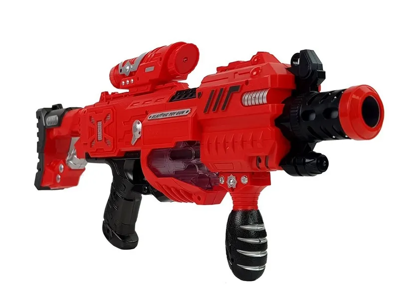 Pistolet Luminescencyjny Świeci W Ciemności Piankowe Naboje Dźwięk Zasięg 45 m