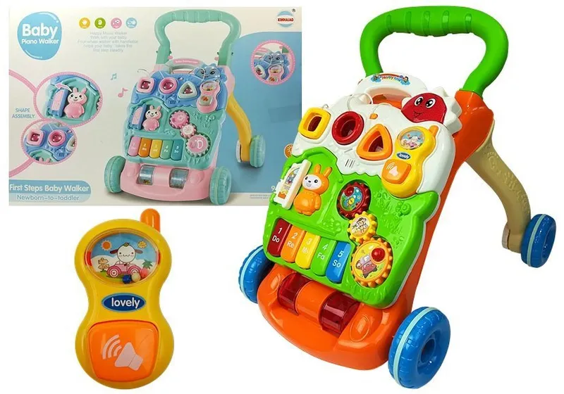 Pchacz Edukacyjny Dla Niemowlęcia Z Pianinkiem