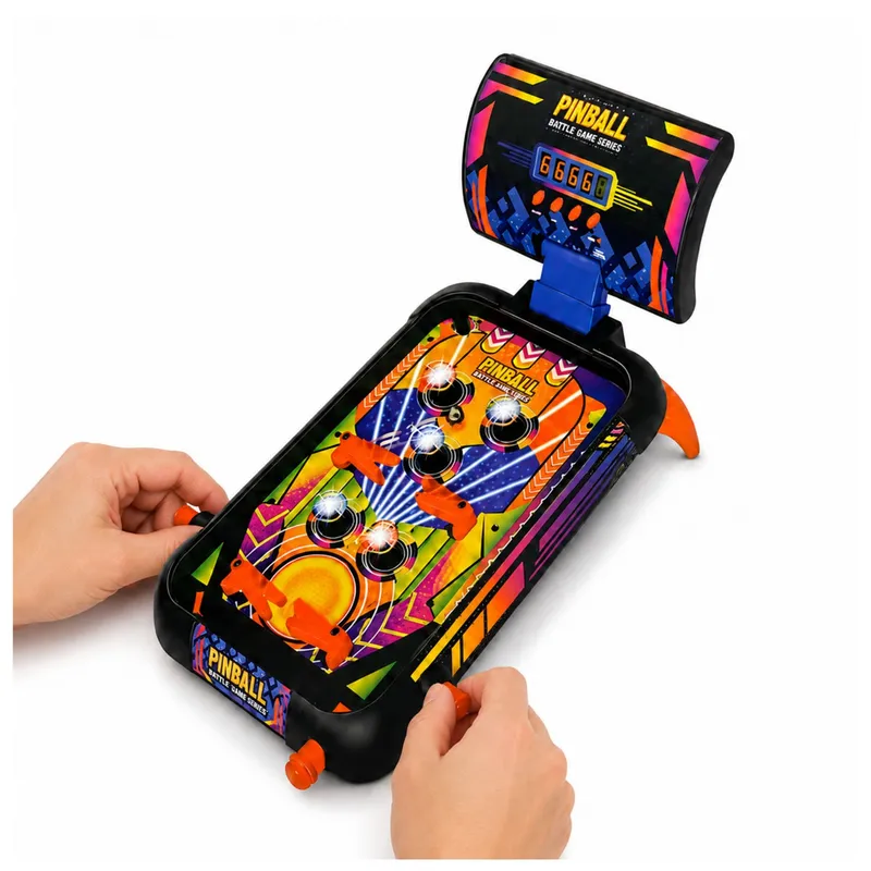 Gra Zręcznościowa Pinball Stołowy Flipper Licznik Punktów Światła Dźwięki