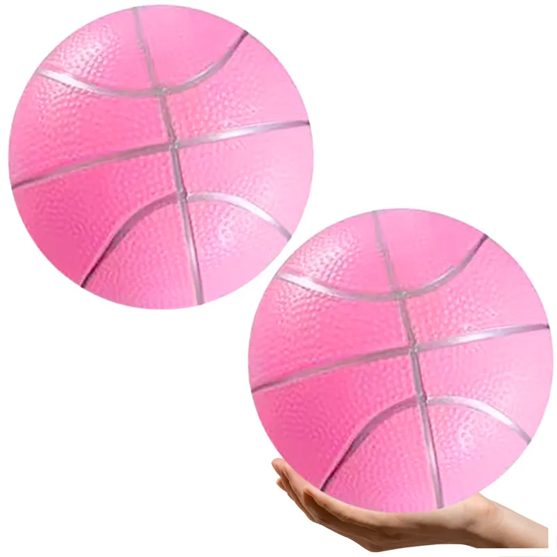 Piłka Plażowa Gumowa Pastelowa Lekka 20cm - Różowa