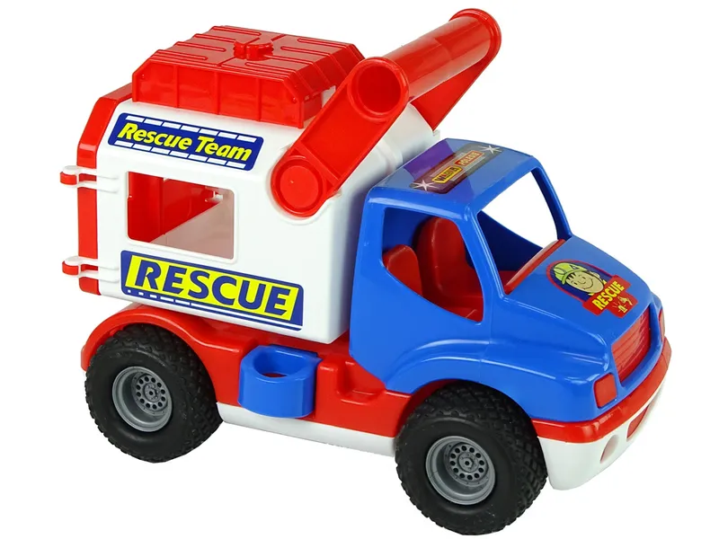 Samochód Ratowniczy Auto ConsTruck Niebiesko Biały POLESIE 41937