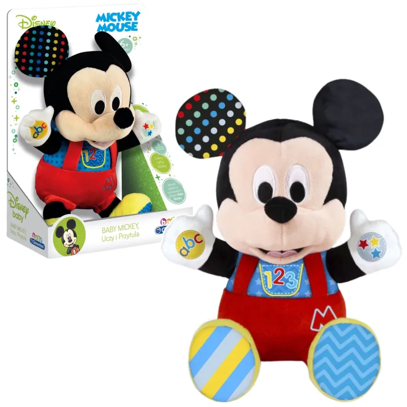 Pluszowy Interaktywny DISNEY Baby Miki Uczy I Przytula Język Polski CLEMENTONI 50131