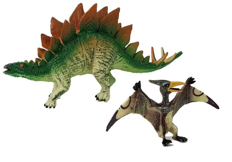 Zestaw Figurek Dinozaur Stegosaurus, Pteranodon