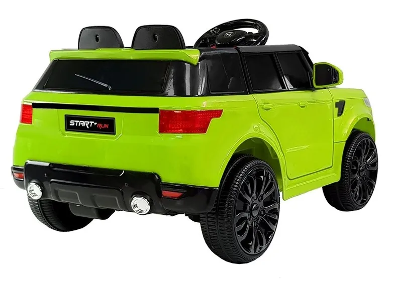 Auto Na Akumulator HL1638 Dla Dzieci Światła LED MP3 Pilot - Zielone