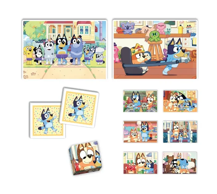 Zestaw Edukacyjny Puzzle Memo Klocki BLUEY CLEMENTONI 18320
