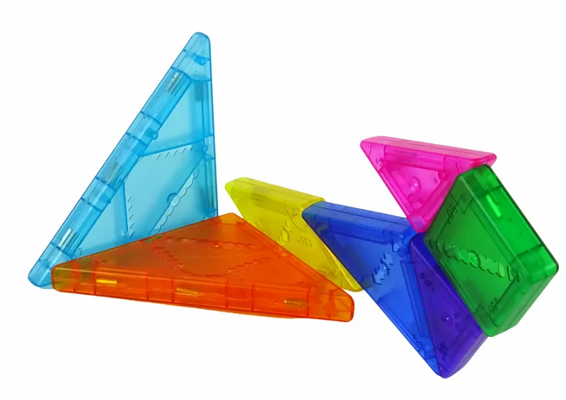 Układanka Tangram 7 Magnetycznych Klocków Puzzle Kolorowe