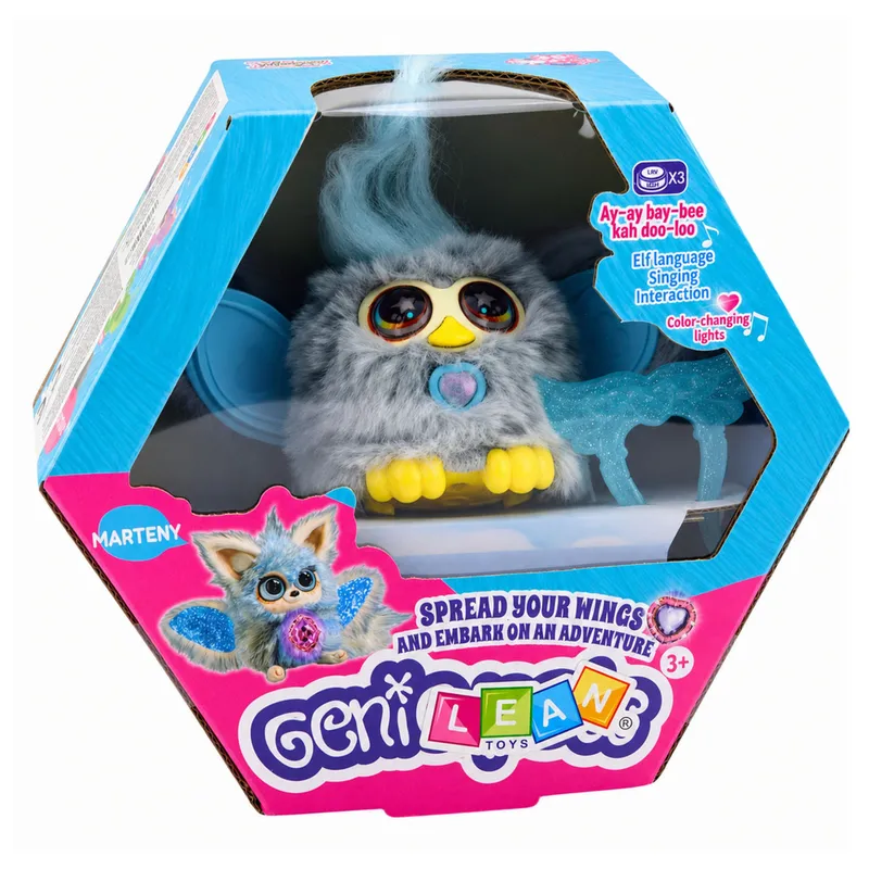 Zwierzak Interaktywny Stworek Genie Pets Światła Dźwięki Zawieszka - Szary