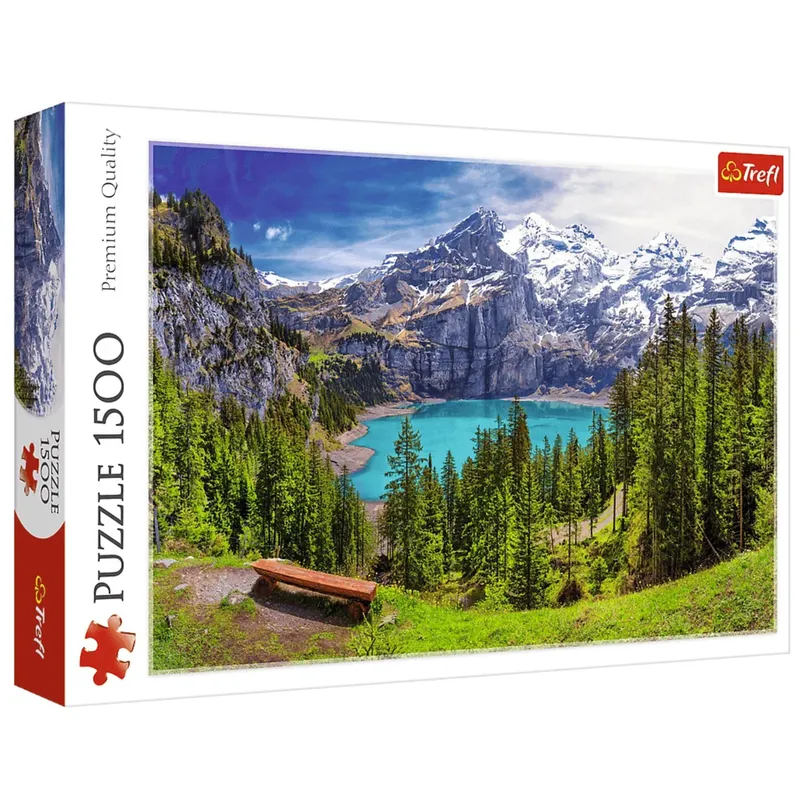 Puzzle - 1500 - Jezioro Oeschinen - Alpy - Szwajcaria - TREFL 26166