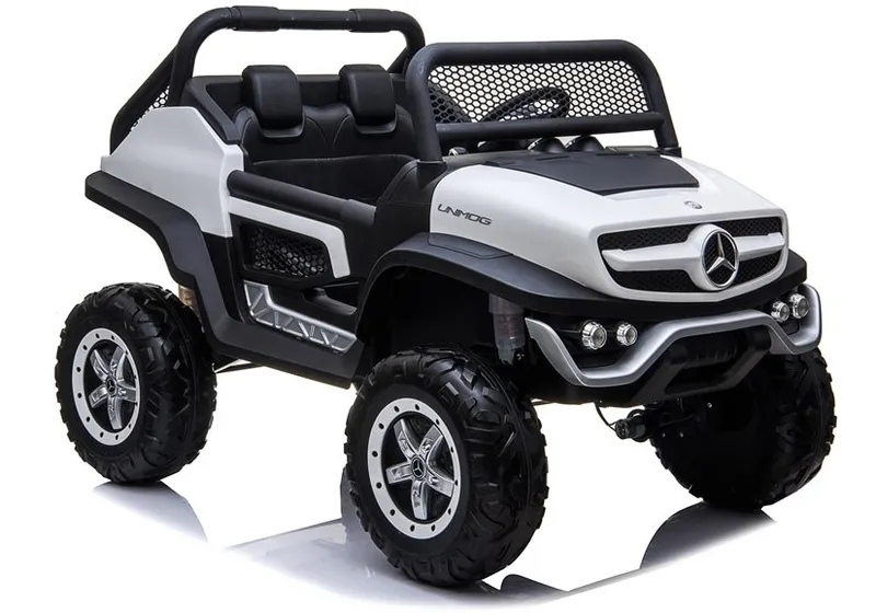 Auto Na Akumulator MERCEDES Unimog 4X4 Dla Dzieci Światła LED MP3 - Biały