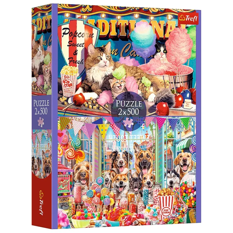 Puzzle - 2x500 - Puszyści Przyjaciele - TREFL 37495