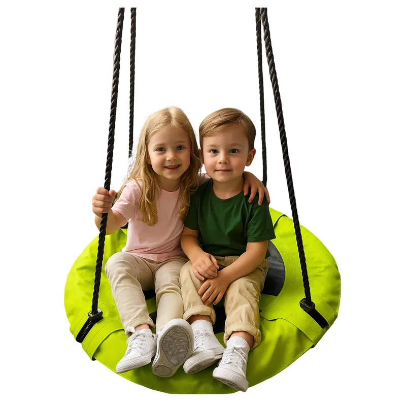 Huśtawka Ogrodowa Bocianie Gniazdo Dla Dzieci 60cm - Zielona