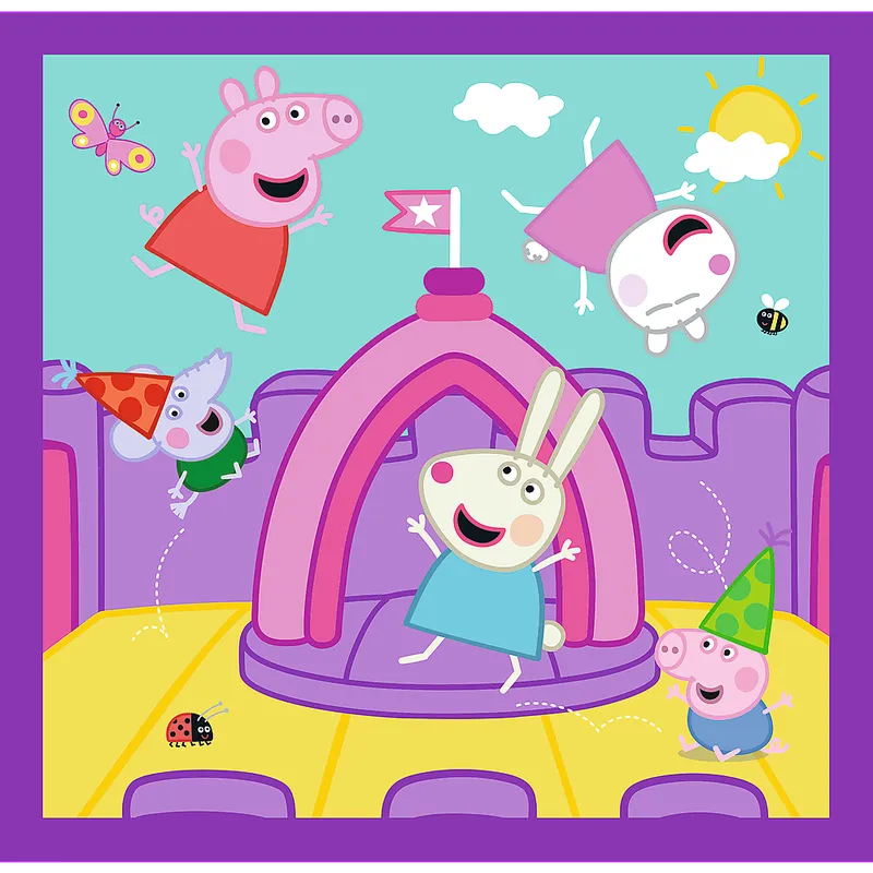 Puzzle - 3w1 (20, 36, 50) - Zwyczaje Świnki Peppy - Świnka Peppa - TREFL 34893