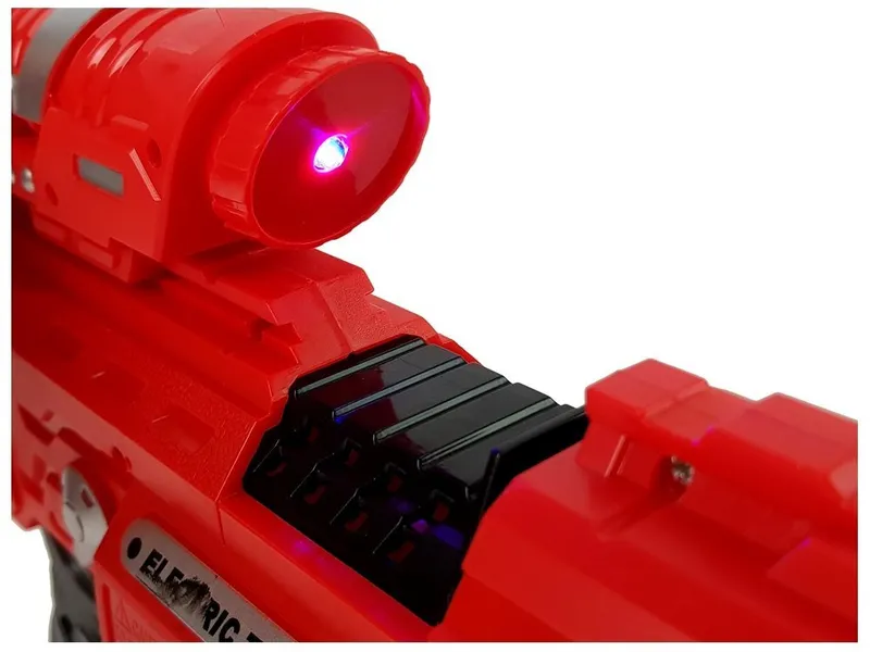 Pistolet Luminescencyjny Świeci W Ciemności Piankowe Naboje Dźwięk Zasięg 45 m