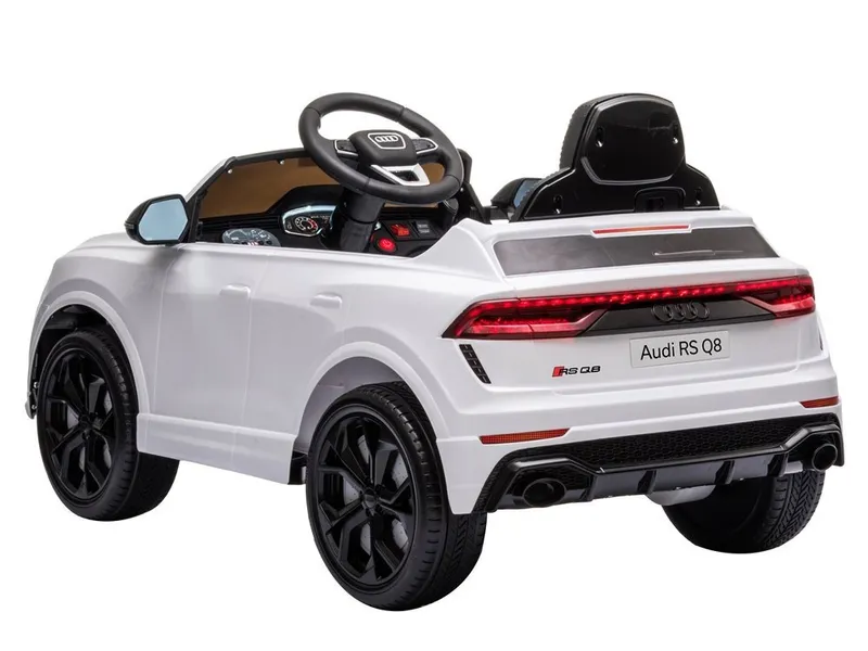 Samochód Na Akumulator AUDI RS Q8 Światła LED MP3 Pilot - Biały