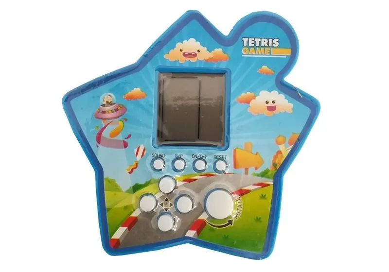 Gra Elektroniczna Kieszonkowa Tetris Gwiazdka - Niebieski