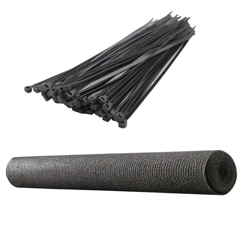 Siatka Cieniująca Na Ogrodzenie Płot Maskująca 1.5m 10m 140g/m² - Szara