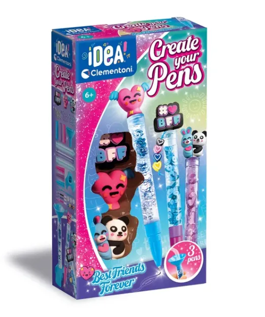 Idea Art Zestaw Mini Fabryka Długopisów Najlepsi Przyjaciele CLEMENTONI 18162