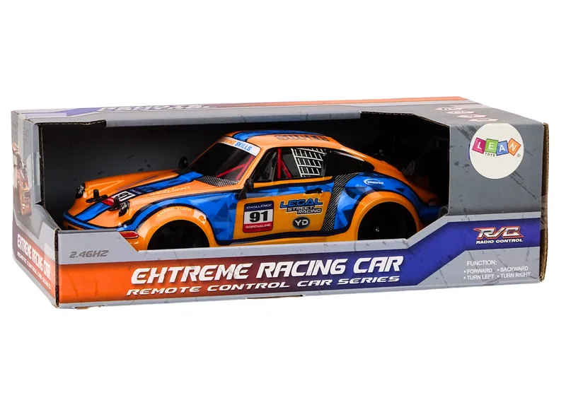 Autko Zdalnie Sterowane RC 1:16 Gumowe Koła Drift - Pomarańczowy